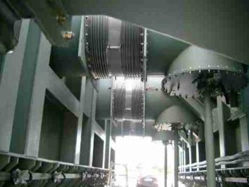 Edelstahl-Kompensatoren für Hochspannungsstation 380 kV in Antwerpen / Belgien